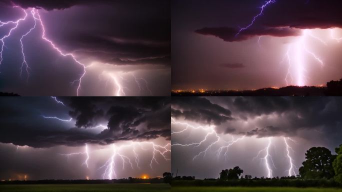 电闪雷鸣乌云雷电