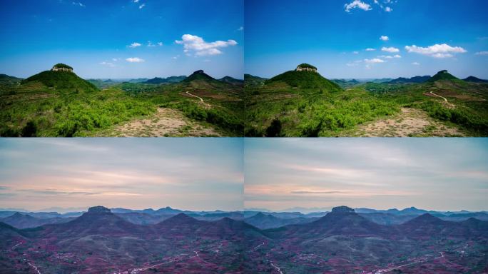 4k岱崮地貌延时摄影