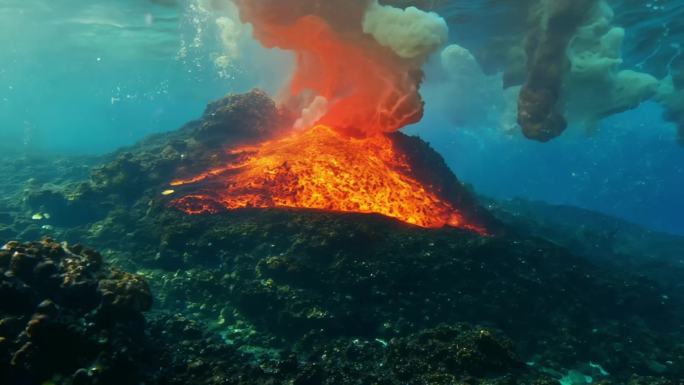 海底火山岩浆