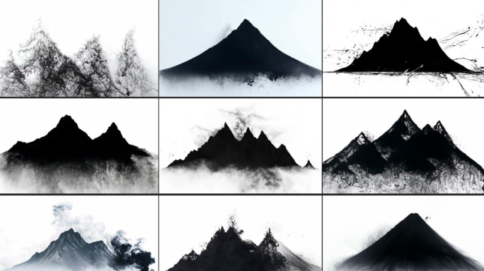 【17组】中式水墨 泼墨成山动态片头