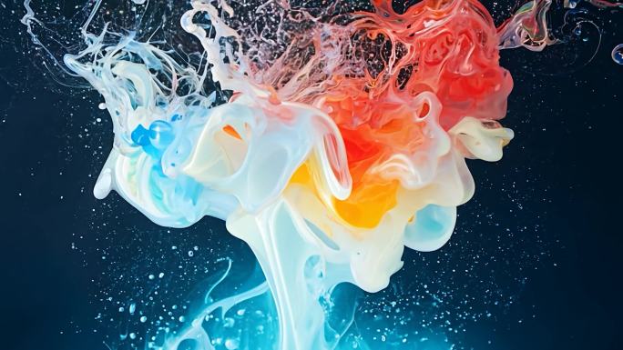 液体爆炸抽象艺术