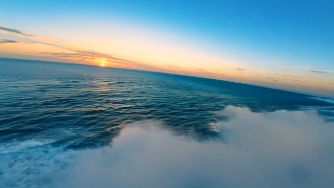 大海海浪航拍唯美大气