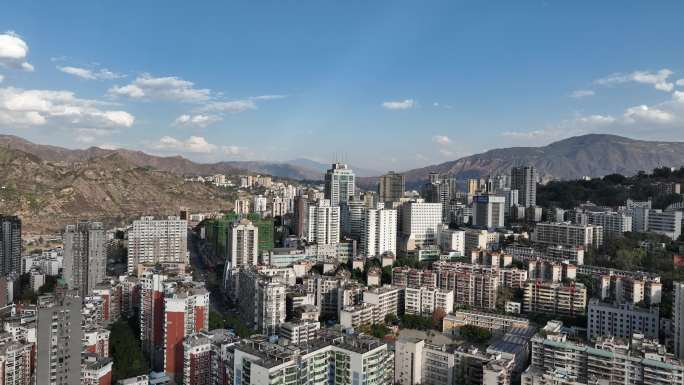 四川攀枝花东区航拍视频