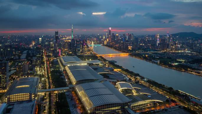 琶洲蓝调夜景