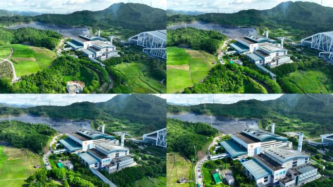 4K航拍深圳宝安能源生态园11