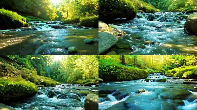 森林中的小溪