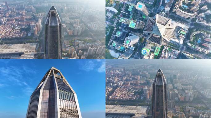 平安金融中心大厦深圳航拍城市地标高楼大厦