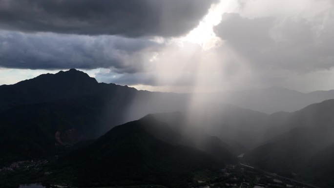 航拍  雨过天晴  过云雨  夏天的云朵