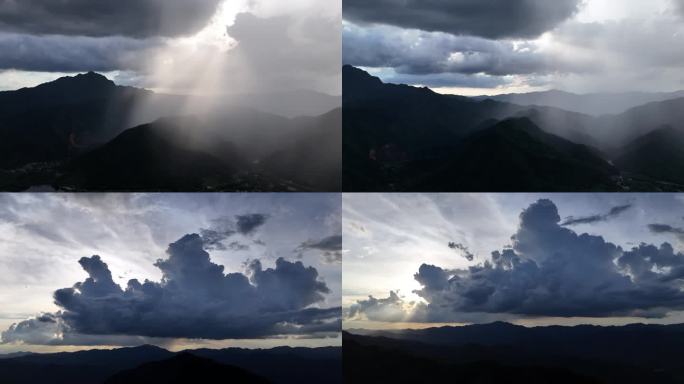 航拍  雨过天晴  过云雨  夏天的云朵