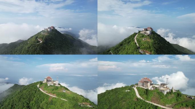 航拍邻水县高登山