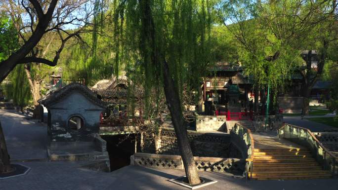 山西晋祠风景 晋祠春季夏季美景
