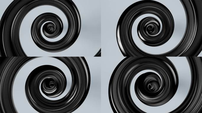 黑色螺旋膏体旋转化妆品视频素材