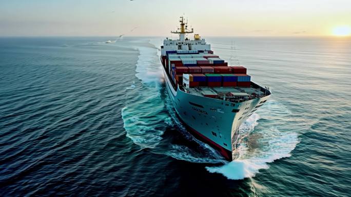 海上丝路一带一路货轮航行