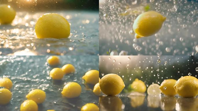 新鲜的柠檬 丰收的柠檬