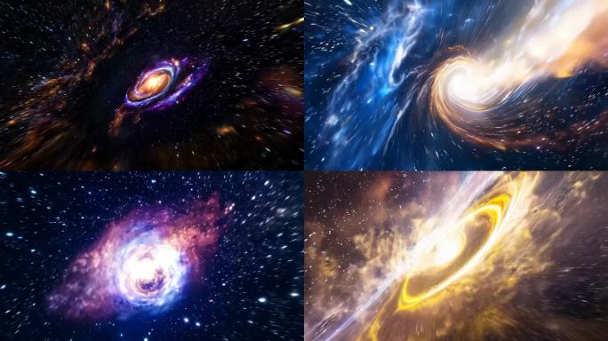 星云穿越星空虫洞太空星际穿越宇宙穿梭太空