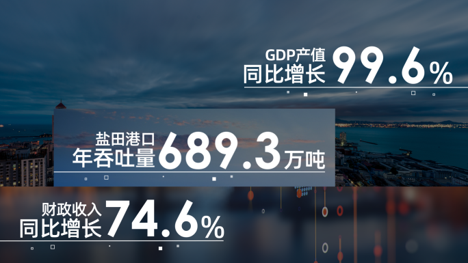 简约企业数据文字科技文字展示信息数据包装