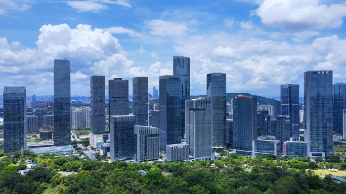 广西南宁五象新区总部基地高楼群东盟自贸区