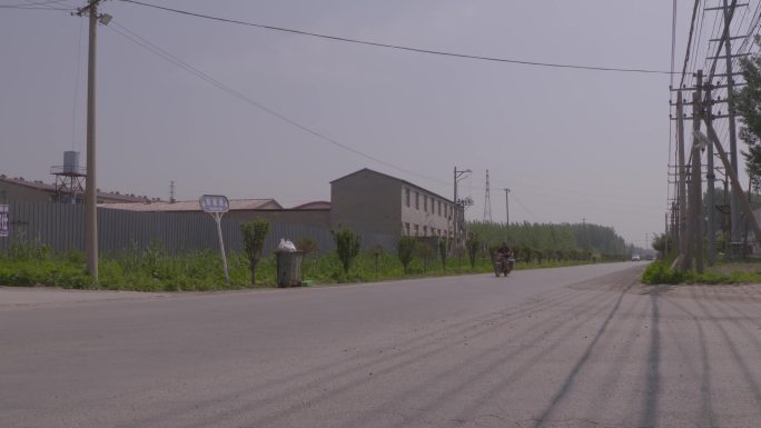 农村街道车流 4k