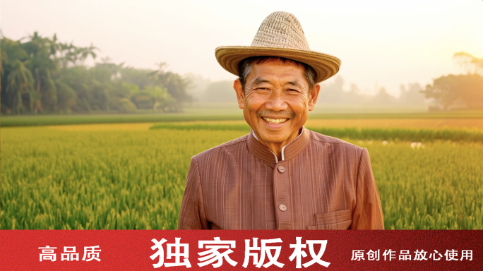 乡村振兴水稻农业大米丰收丰收稻谷稻田