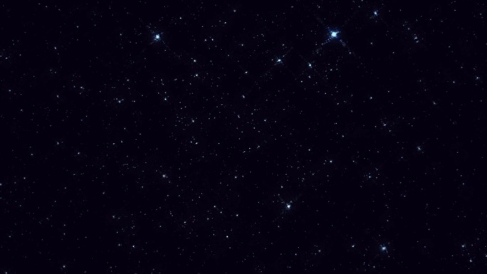 繁星闪烁的宇宙星空。
