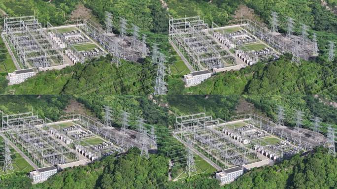 电力电网国家电网高压电塔供电发电变电站