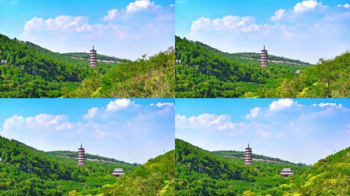 枣庄 峄城 青檀寺 航拍 大景