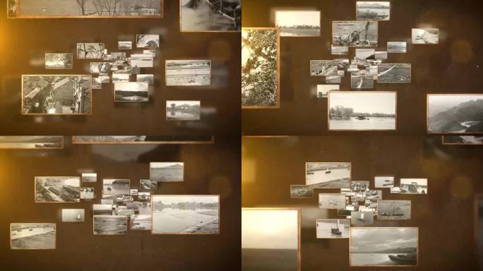 老照片展示老照片飞出效果