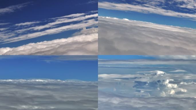 飞机窗户外景风景旅途