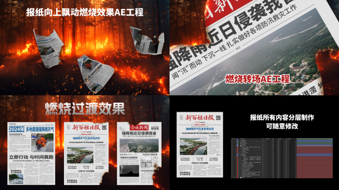 燃烧的报纸