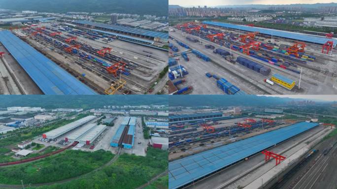 4K渝新欧铁路 渝新欧零地标广场