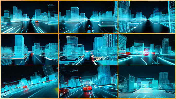 全息城市规划蓝图可视化智慧城市发展宣传片