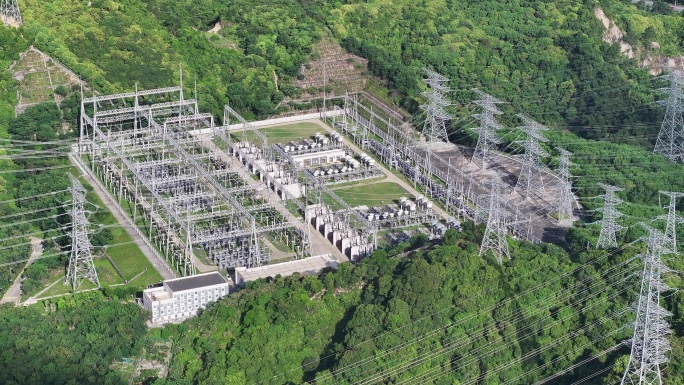 电力电网国家电网高压电塔供电发电变电站