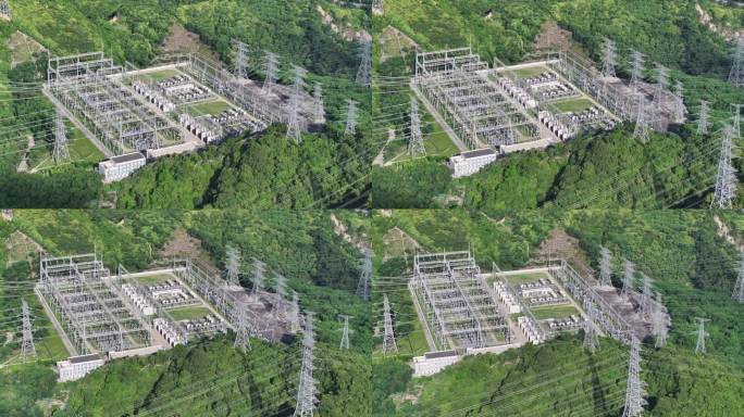 电力电网国家电网高压电塔供电发电变电站