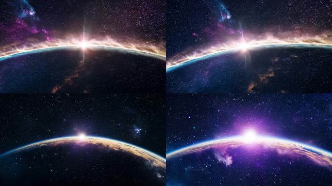 星空 太空 星球 一束光