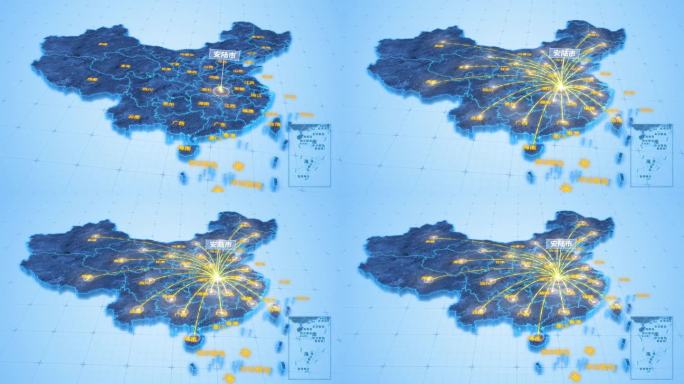 孝感市安陆市辐射全国网络地图