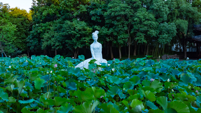 诸暨西施故里实拍素材