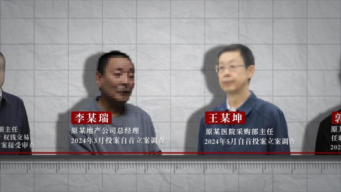 纪检监察 反腐警示教育人物介绍