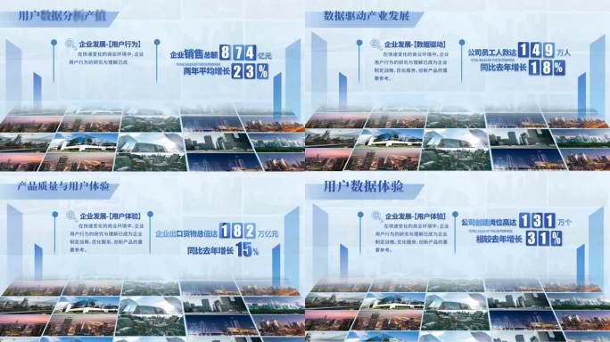 创意商务企业发布会数据图文宣传汇报展示