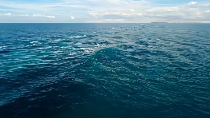 大海海洋海浪唯美大气航拍