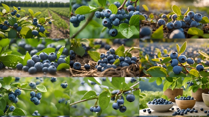 蓝莓素材