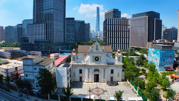 董家渡天主堂 上海绿地外滩中心CBD