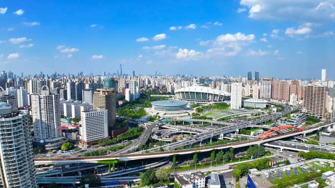 上海市徐汇商圈 漕溪北路立交 上海体育场