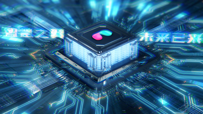 科技AI智能城市穿梭开场片头AE+C4D