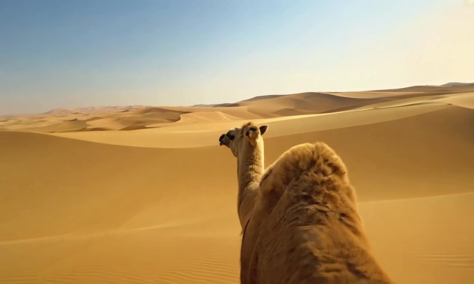 沙漠一带一路骆驼