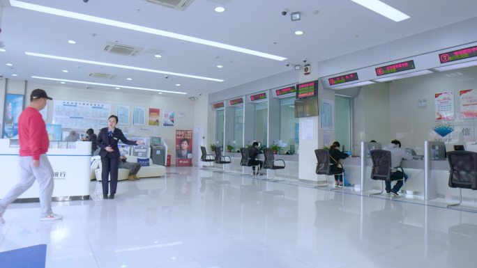 银行大厅办理业务前台引导