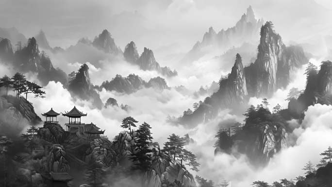 中国风水墨江山 画江湖 书画 中国画