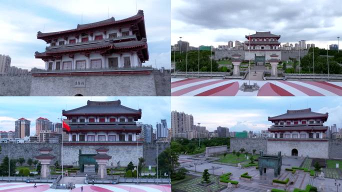 【4k】揭阳楼广场空镜素材