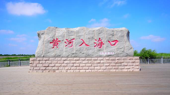 东营市黄河入海口大石头 黄河石刻
