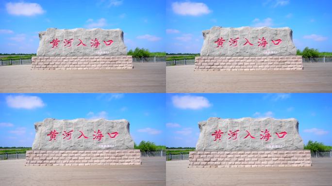 东营市黄河入海口大石头 黄河石刻