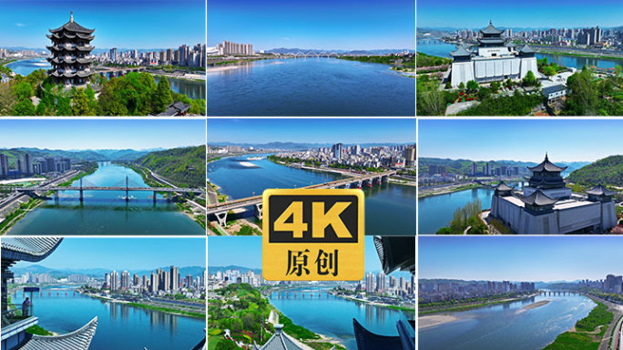 安康市区汉江两岸标志性建筑